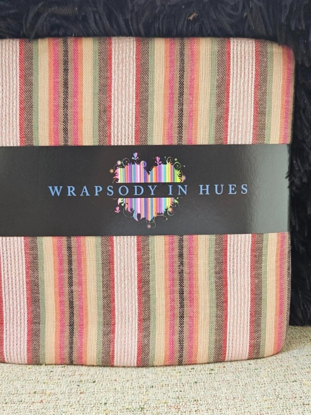 Wrapsody in Hues Women Scarf Multi Color Stripes Multi Style Scarf One Size NWT - Picture 9 of 10